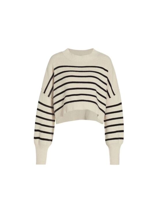 COMMENSE Sweaters - COMMENSE Crew Neck Sweater Off White Black Medium